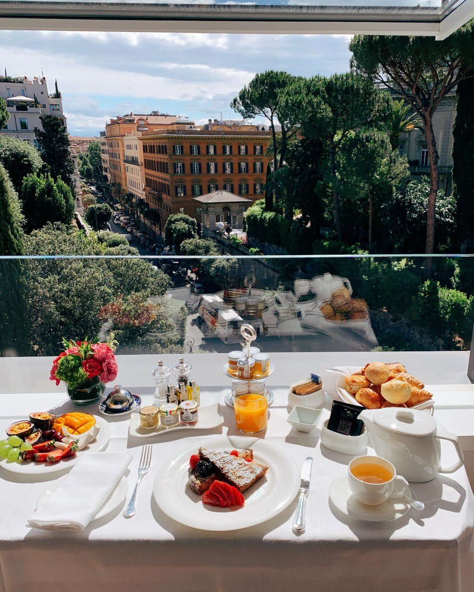 Waking up at @HotelEdenRome to the ultimate view #DCmoments #dinewithDC