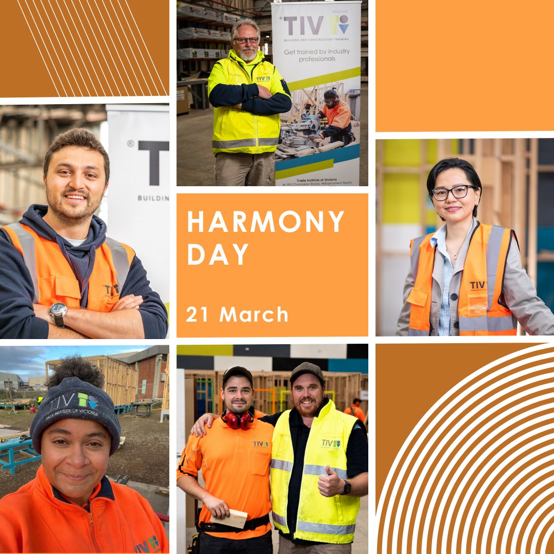 Happy Harmony Day from all the staff and students at #TIV. 
At TIV we pride ourselves on the diverse cultures we support at the office and in our classrooms. 

#harmonyday #harmony #tradeschool #constructionjobs #constructioncompany #buildingandconstruction