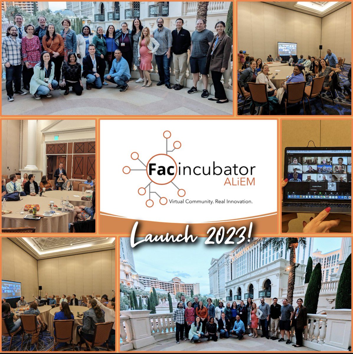 And we are off!  23-24 cohort of the <a href="/ALiEMFac/">Faculty Incubator</a>!  An in-person launch and a virtual one!  Let the #meded fun begin!