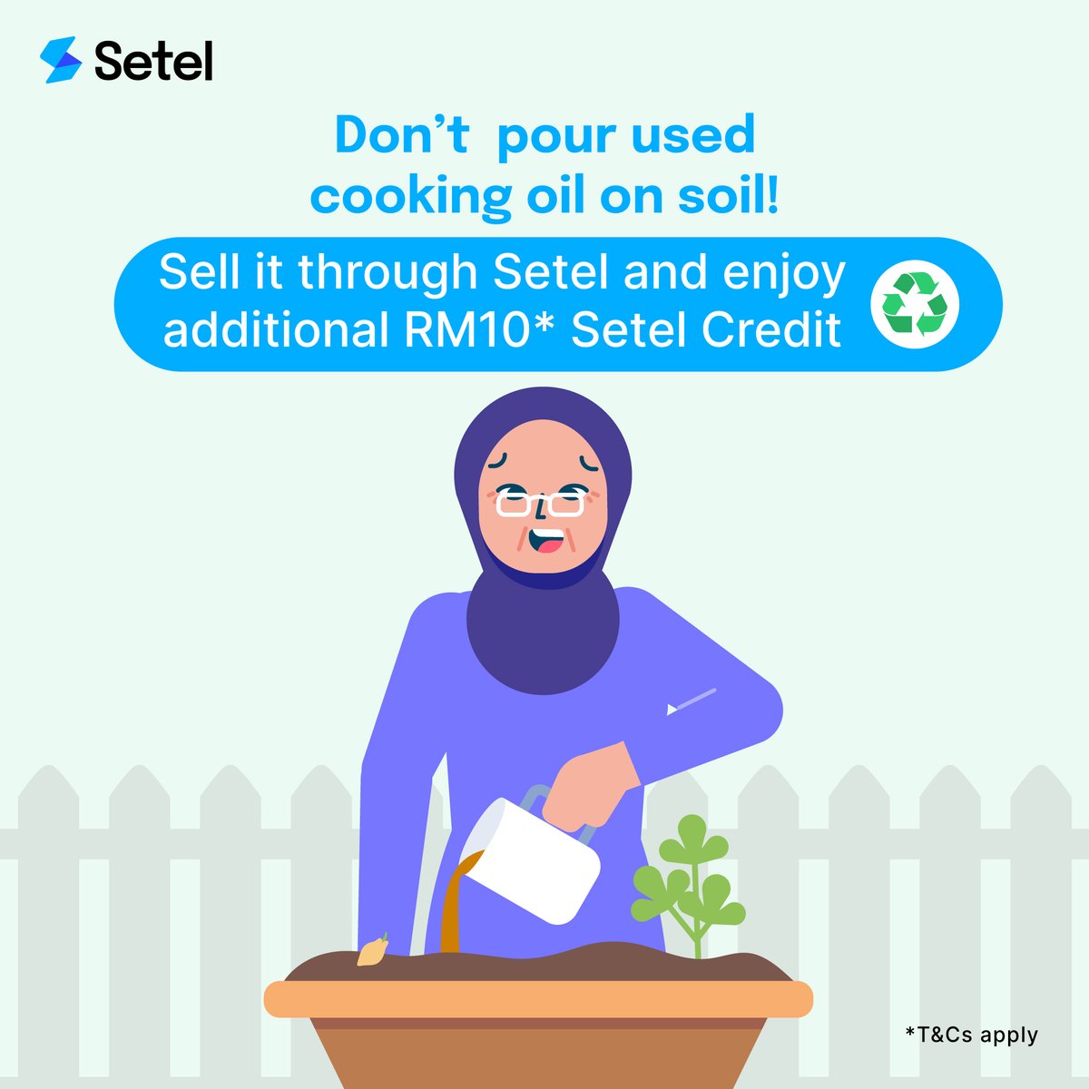 setel's tweet photo. 📢 Perhatian orang Semenyih, Kajang, Bangi, &amp; Serdang!

Korang dah boleh jual balik minyak masak pakai Setel tau! Request je kat app, nanti kami pick up kat rumah korang, lepastu dapat duit. Ez kan? 🕺🏻

Tengok sini! #BendaBolehSetel 👇🏻 https://t.co/LWpmUbejcT