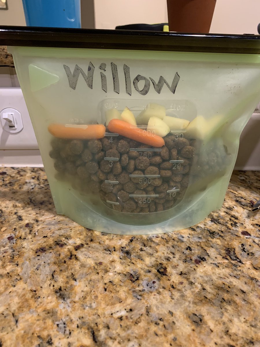 Packing our dog’s lunch for daycare in this reusable pouch instead of plastic sandwich baggies so that I no longer bring shame to our household is literally the most 2023 thing ever…