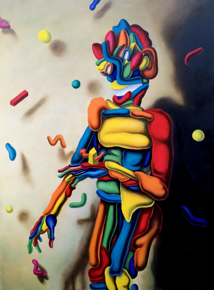 Pedrobaez89's tweet photo. Gn⚡️ 

(The Keeper, 2017, oil on stretched canvas) https://t.co/SBAcbSt7lK