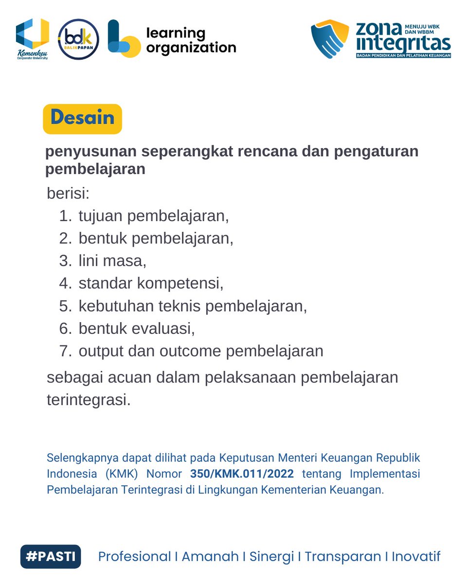 Hai Ceskeu!

Kita lanjutkan yuk, pembahasan tentang tahapan implementasi pembelajaran terintegrasi ke tahap yang kedua, yaitu desain. Desain merupakan penyusunan seperangkat rencana dan pengaturan pembelajaran sebagai acuan dalam pelaksanaan pembelajaran terintegrasi.