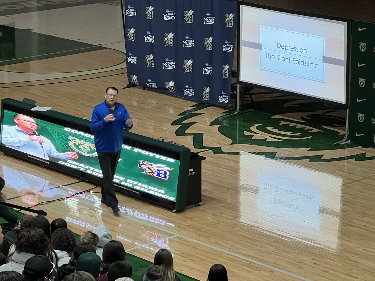 Coach_Stutz's tweet image. What a great presentation &amp;amp; message from @markpotterD2UP &amp;amp; his wife! So thankful we have an AD @coachklemann that cares about our SA’s &amp;amp; Coaches well being! @Rocky_Football @BattlinBears #ItsOK2comeTalk #ChangeTheStigma