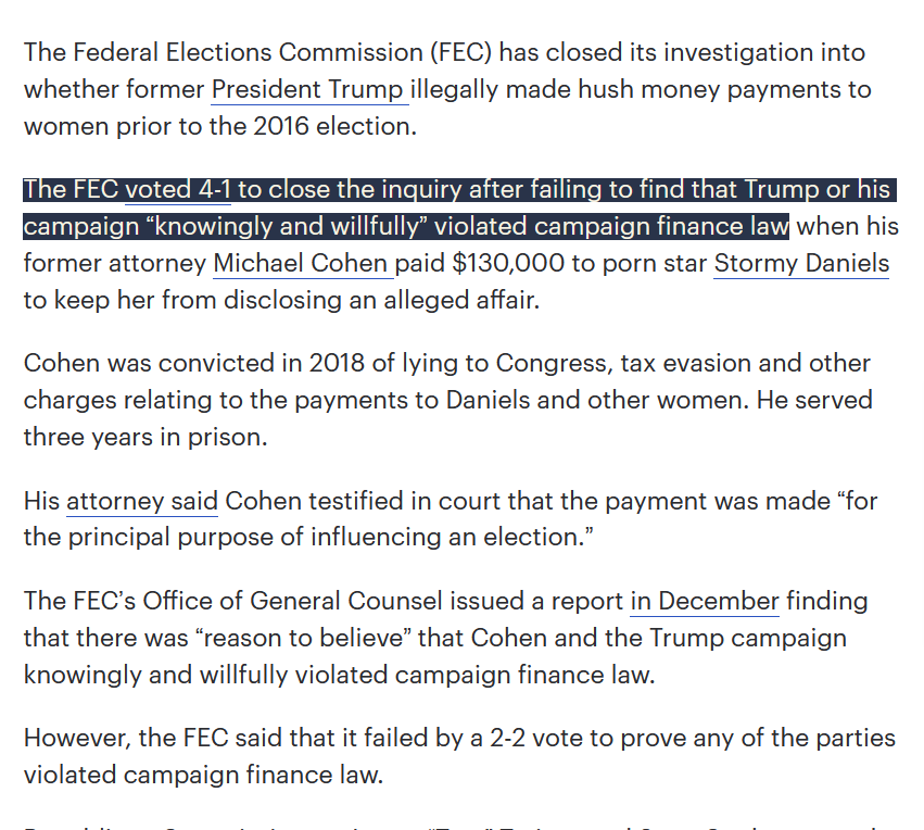 EdawMurtso's tweet photo. @tehrooniii @rightsideofmoon @krassenstein Precisely, and the intent here has already been settled by FEC to be non-existent. We never had a problem with Bill Clinton taking illegal campaign contributions from Monica Lewinski right there in the oval office. 
https://t.co/HOajqf0tCi https://t.co/TyeosEXFhj