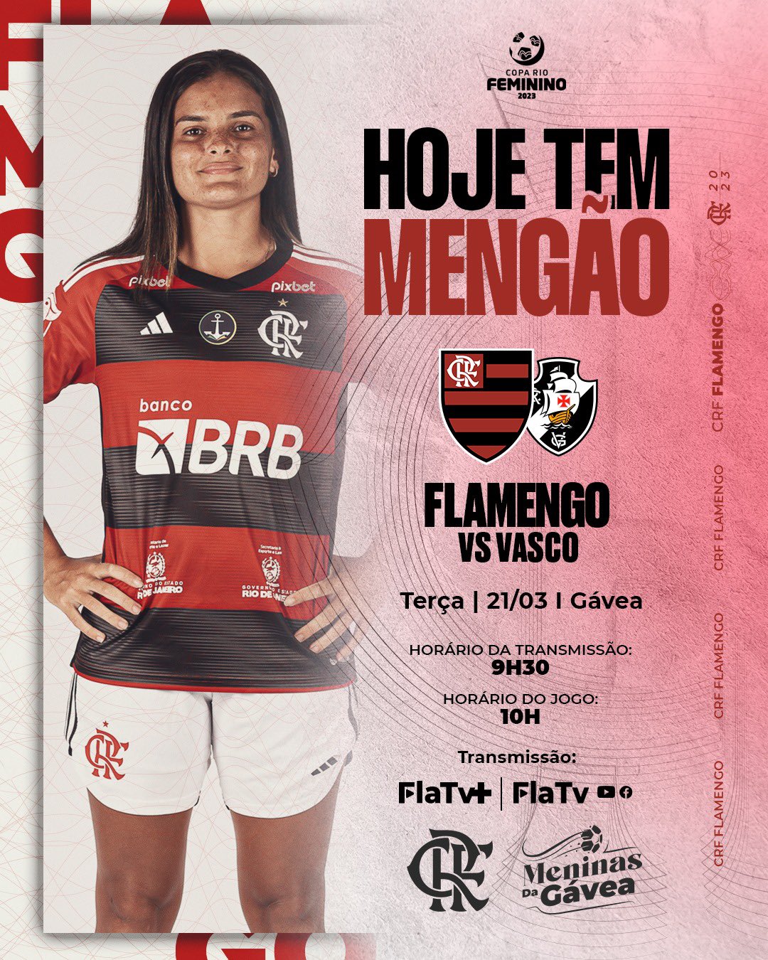 Clube de Regatas do Flamengo - Hoje tem Mengão ao vivo na #FLATV