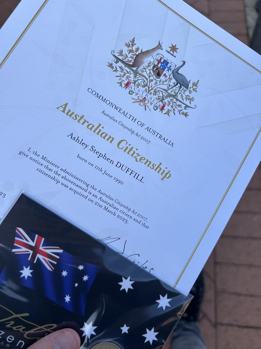 I’m now officially an Aussie 🇦🇺🦘