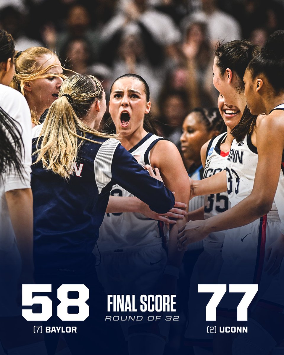 espn's tweet photo. .@UConnWBB is headed to its 29th straight Sweet 16 😤 https://t.co/htGm7hHb4H