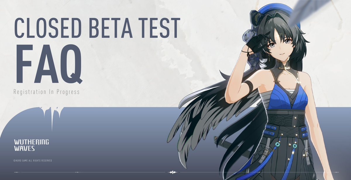 Wuthering_Waves's tweet photo. Dear Rovers,

The Wuthering Waves Closed Beta Test Registration is currently underway!
We have prepared a FAQ page to answer some of your concerns: https://t.co/A65JsI1gr2

For registration details: https://t.co/XqLwNmuj9m https://t.co/LD12VtSWvS