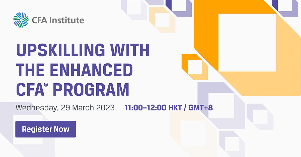 Join us on 29 March to gain valuable insights from the senior practitioners on new career opportunities in the finance and investment industry, skill sets being sought by employers and the latest hiring trends to help with your career planning. Register: cfainst.is/3mvCuPh