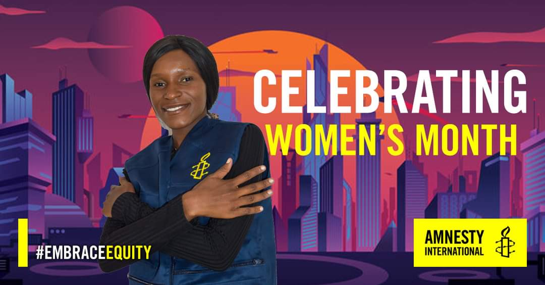amnesty_zim's tweet photo. “#Women should have an active participatory role in the decision and policy-making platforms so that equity is achieved through adequate representation.”
- Gracious Nyathi, Journalist.

@GraciousNyathi5

#EmbraceEquity https://t.co/1qZYCiLe8L