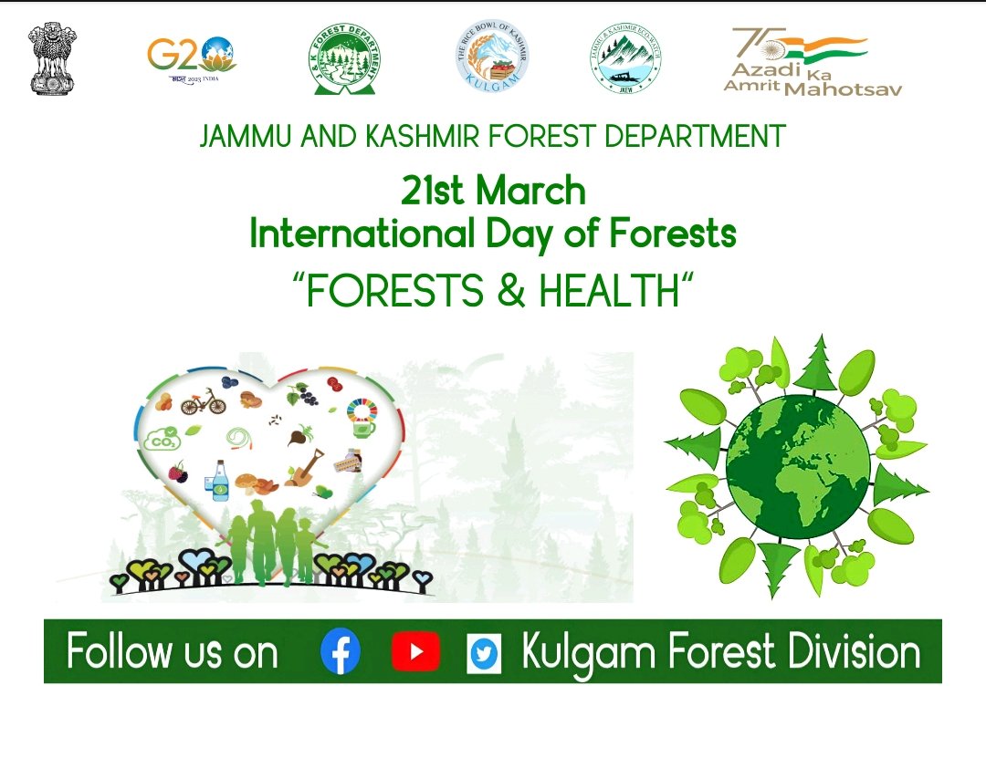 GoGreenKulgam's tweet photo. Happy International Day of Forests 2023
@DrBilalbhatIAS @IRFAN2040 @syedwasimJKFS https://t.co/hJhRjDhgjP