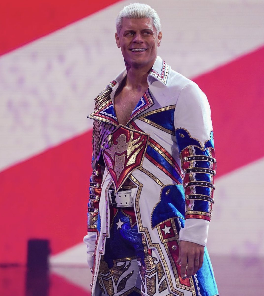Jacket design I made last year for @CodyRhodes So happy to see it being worn!! ✂️ @sgovintage