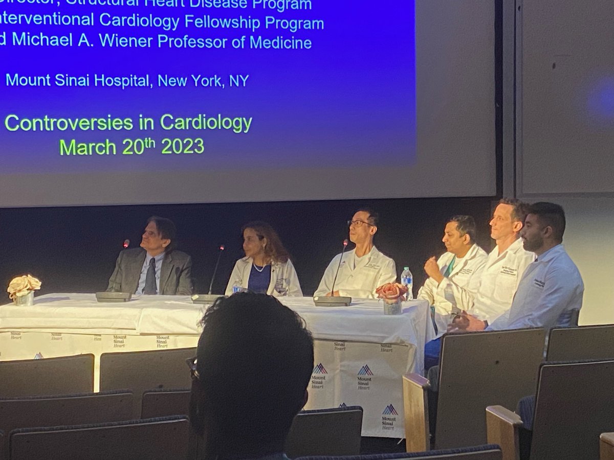 So grateful to host today Dr Joseph Rodes-Cabau, ending with an amazing discussion moderated by our ⁦amazing @DoctorKini⁩ in Tricuspid Valve Disease! The future is bright ⁦@GilbertTangMD⁩ ⁦@KHERA_MD⁩ ⁦@ParasuramMD⁩ ⁦@MountSinaiNYC⁩ ⁦@DLBHATTMD⁩