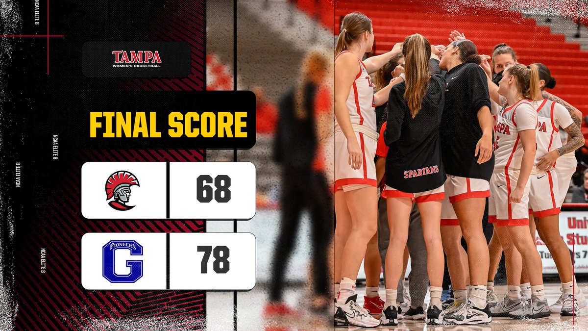 FINAL: 2022-23 season comes to close for #TampaWBB at NCAA Elite 8. Program rises to new heights with most wins (33), consecutive wins (22), 1,000-pt scorers (3), All-Americans (2), Region champs. #StandAsOne🛡️
