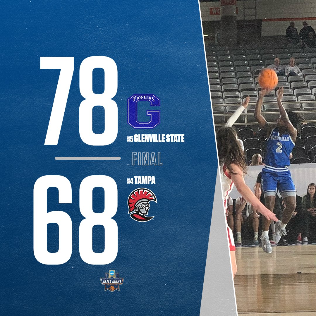 MOVING ON TO THE FINAL FOUR | Breanna Campbell scored 28 points to lead Glenville State to a come-from-behind 78-68 win over Tampa in the national quarterfinals!

Glenville State will meet top-seeded Ashland in the Final Four on Wednesday evening.