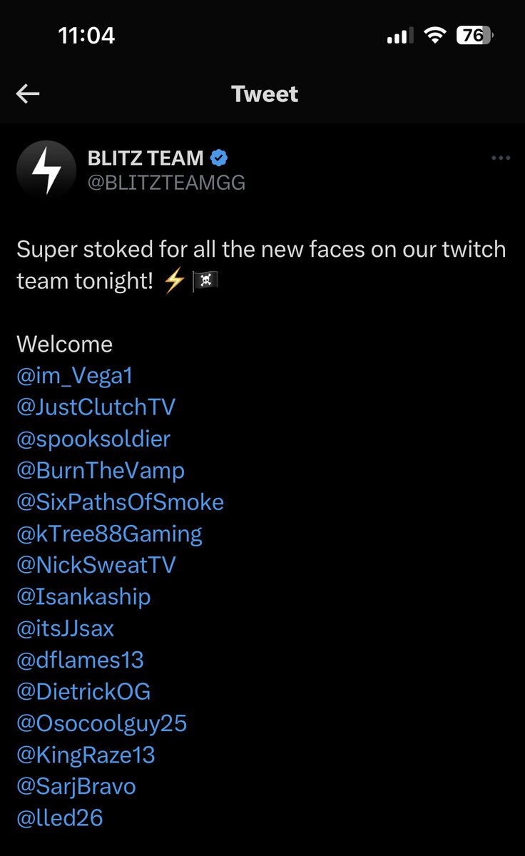 lled26's tweet photo. Proudly to announce Iβm officially a part of @BLITZTEAMGG stream team! Thank you so much for the opportunity lets gooo! π₯π₯π₯πͺπΎ#blitzsquad https://t.co/JtAKEvDjFT