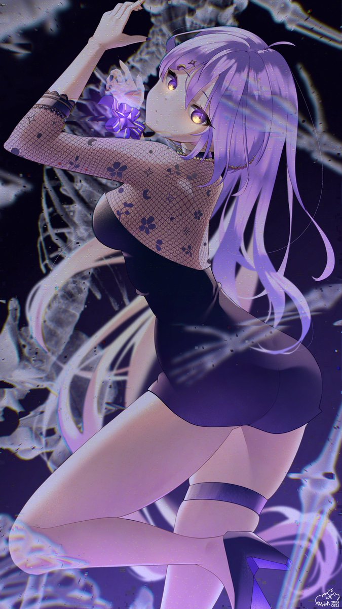 ムーナ(ホロライブ) 「Otome Dissection #HoshinovArt 」|まかのイラスト