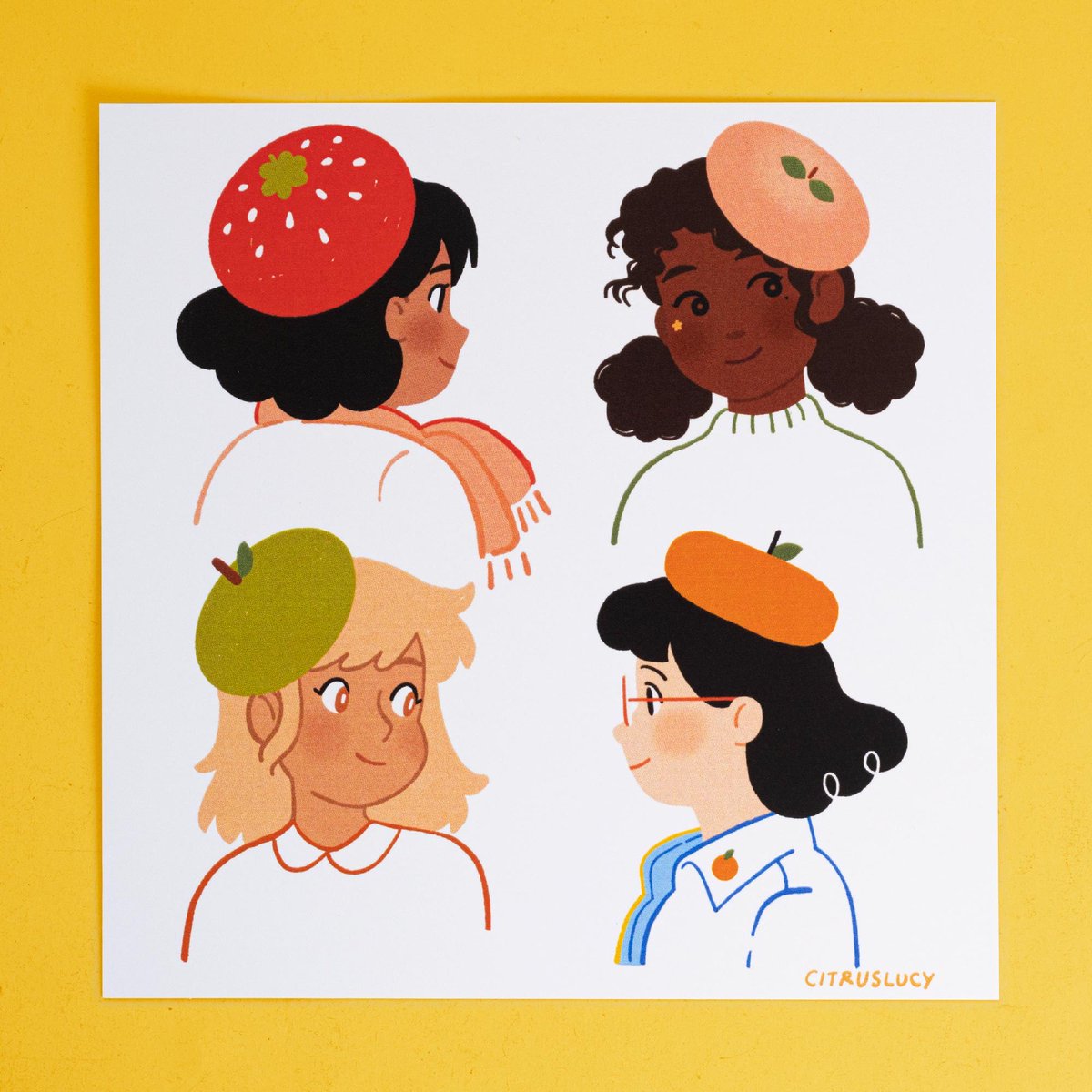 mushroomyhouse's tweet photo. Fruit Berets 🍓🍑🍐🍊 https://t.co/pTw9YMQwN1