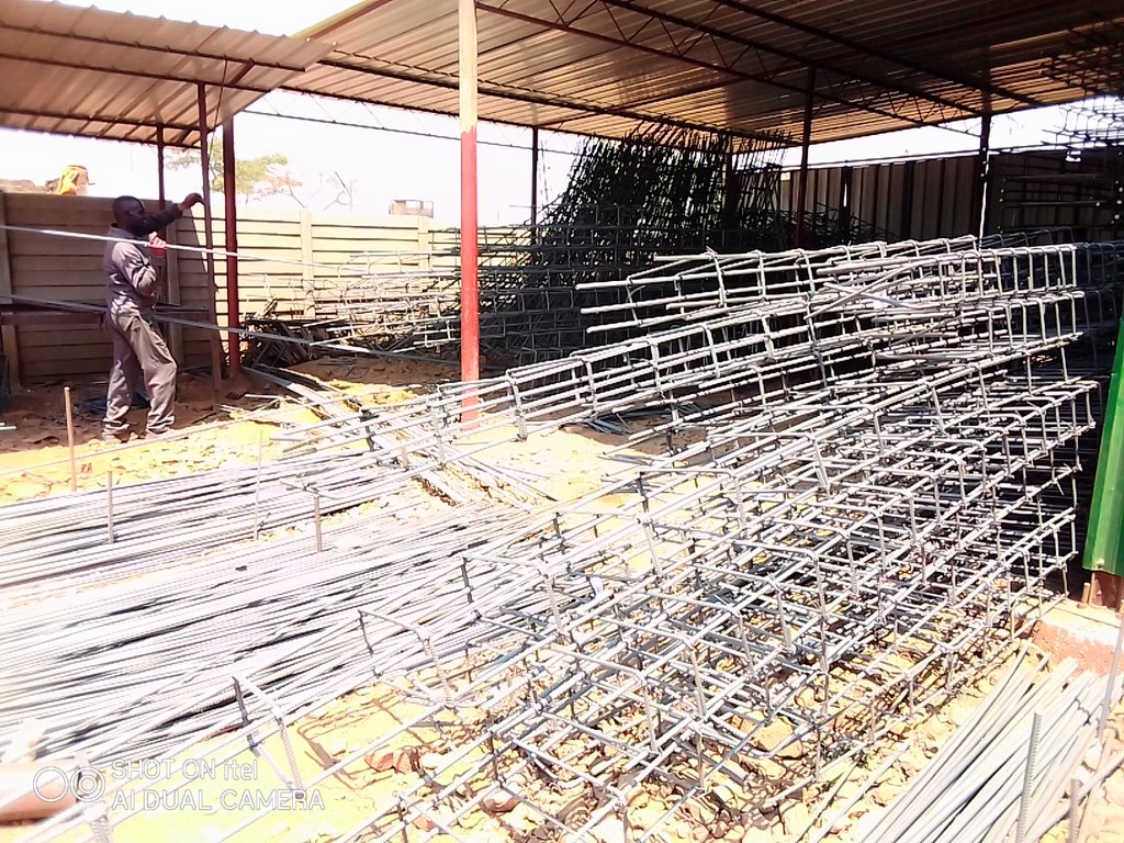 WORK Shop cutting and bending fixing steel