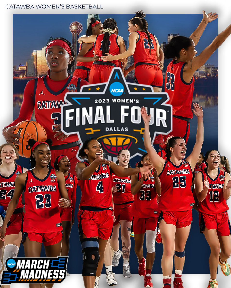Still making HERSTORY‼️Final Four here we come! 👏👏
.
.
.
#TOGETHER
#GoCatawba
#FamilyOn3
#MarchMadness