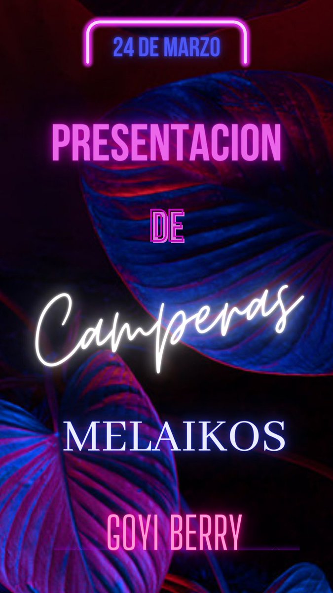 Empieza la cuenta regresiva para la presentación de MELAIKOS!!
Te la vas a perder??❤️‍🔥