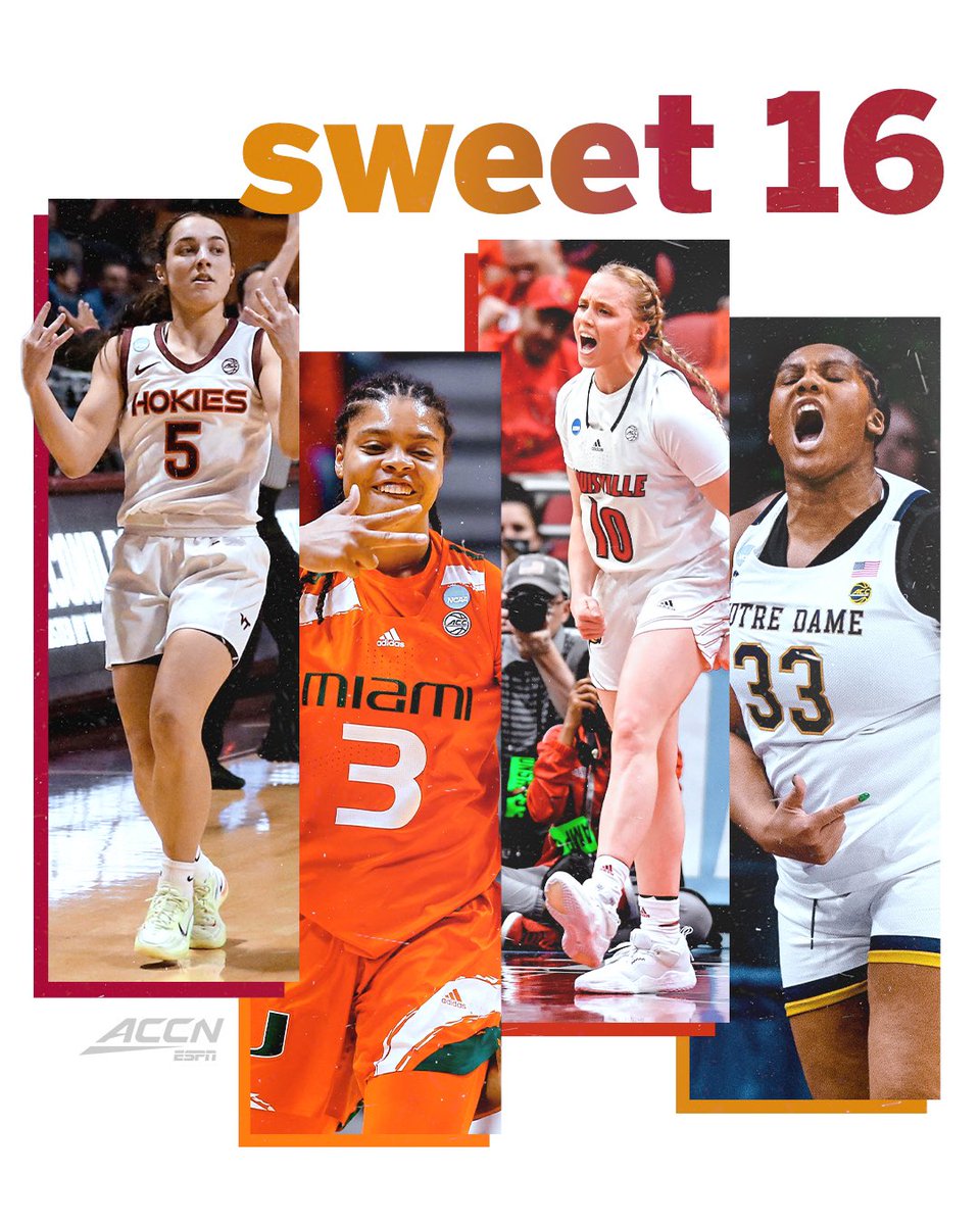 FOUR ACC TEAMS ARE DANCING IN THE SWEET 16 😤