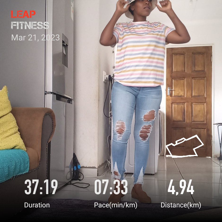 pebetse10's tweet photo. #FetchYourBody2023
#Day2Of5
#RunningWithTumiSole
#RunningWithAC
#runningandroid https://t.co/wErCXDoV2o