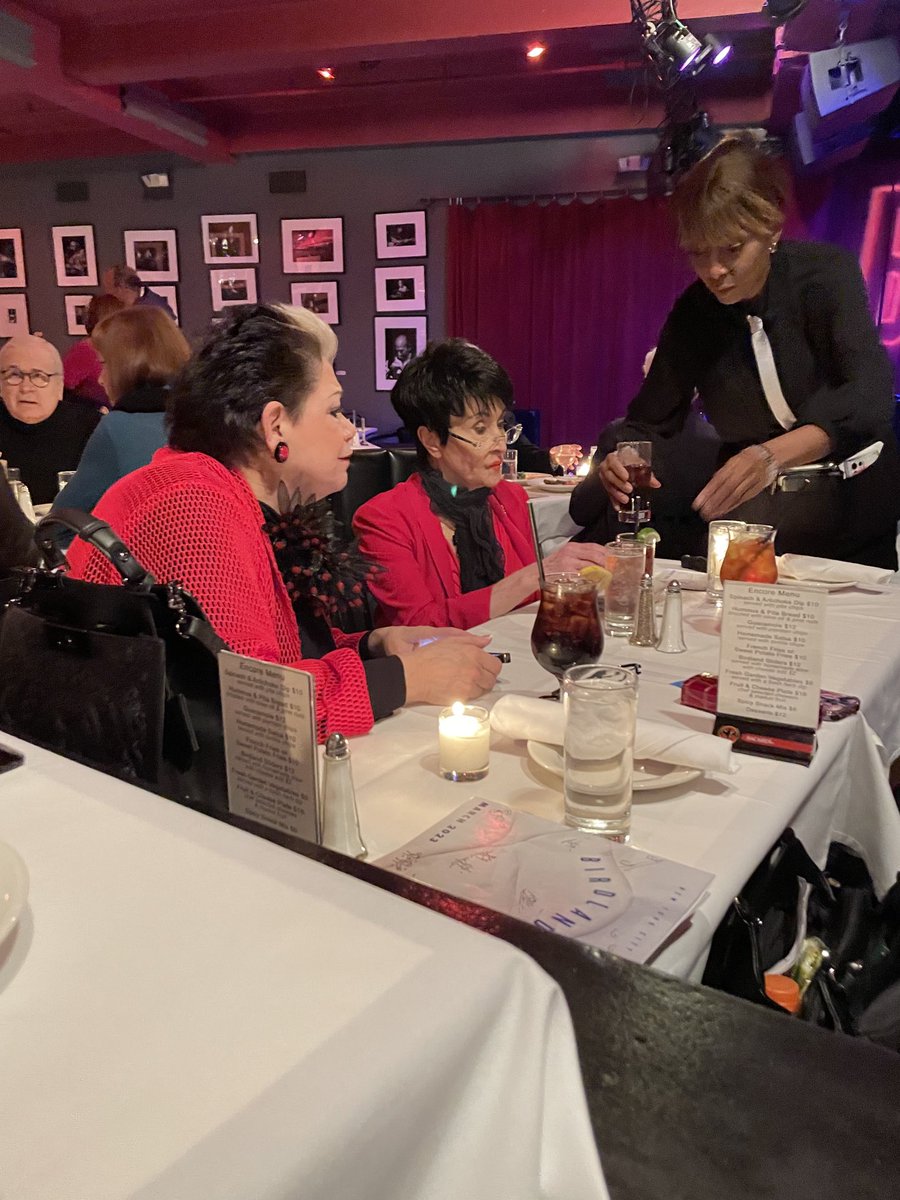 Sat behind the legendary Chita Rivera (amazing at 90) at #Birdland as we enjoyed Karen Mason’s set on Kander &amp; Ebb (imagine singing “And All That Jazz” in front of the star who introduced it—and later her big song from “The Visit”). #OnlyInNewYork