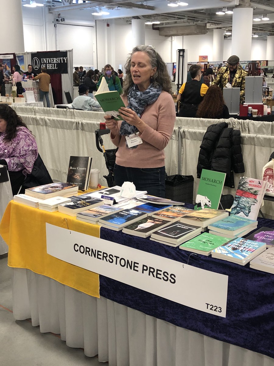 INTJs_rock's tweet photo. During the #AWP23 #bookfair, did you happen to catch the open readings happening at the @Cornerstoneuwsp booth? I sure did! What a lovely surprise to happen upon a passel of #authors reading in the midst of the busy #EXHIBITHALL. I listened to 3 of them!
#awp2023 #awpseattle https://t.co/NmCTotnKlQ