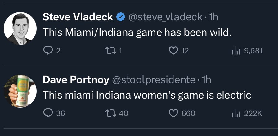 I didn’t have a ⁦<a href="/steve_vladeck/">Steve Vladeck</a>⁩ / ⁦<a href="/stoolpresidente/">Dave Portnoy</a>⁩ mind meld on my bingo card today. But college hoops brings everyone together!