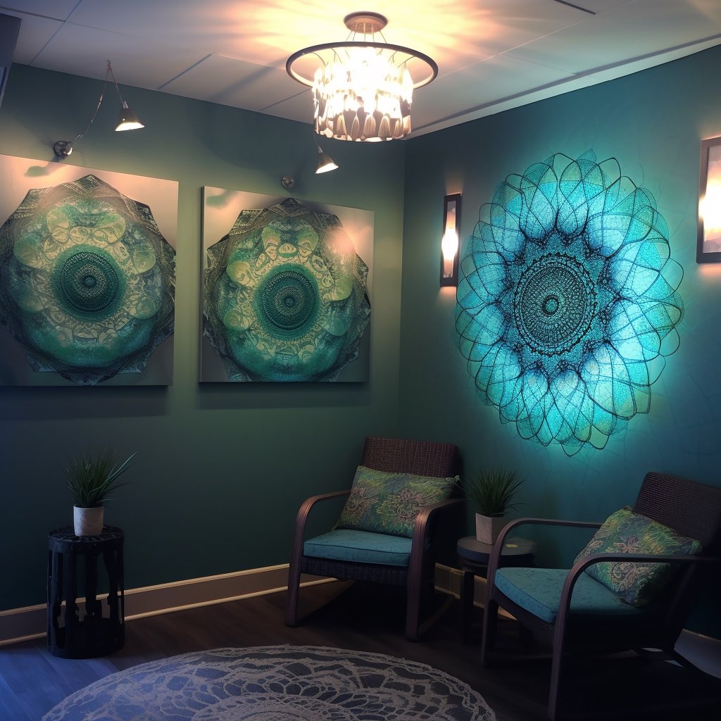 Zen waiting room concept images