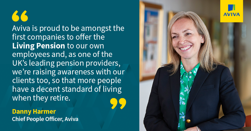 avivaplc's tweet photo. We’re delighted to be one of the first UK employers to be awarded the #LivingPension accreditation. 

Working closely with the @LivingWageUK to develop this new accreditation, discover how we’re helping people balance saving for tomorrow with living today 👇