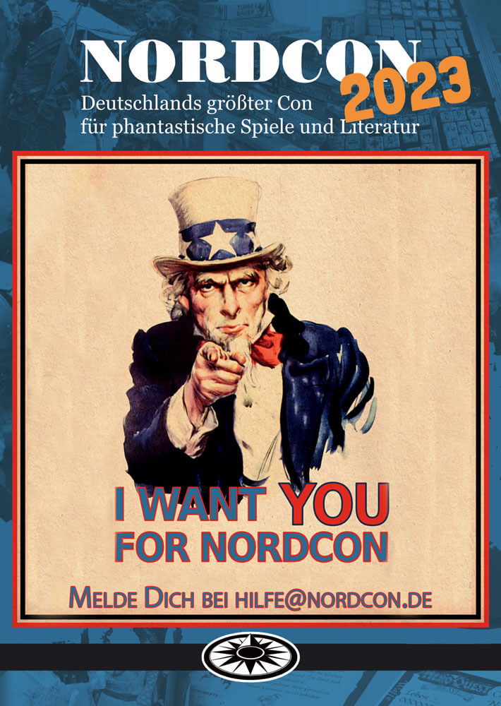 Für den NordCon brauchen wir wieder Eure Unterstützung beim Aufbau, dem Catering, der Garderobe, an der Kasse, als Secu, als Sanni und vieles mehr.
Wer uns helfen will, schreibt einfach eine Mail an hilfe@nordcon.de