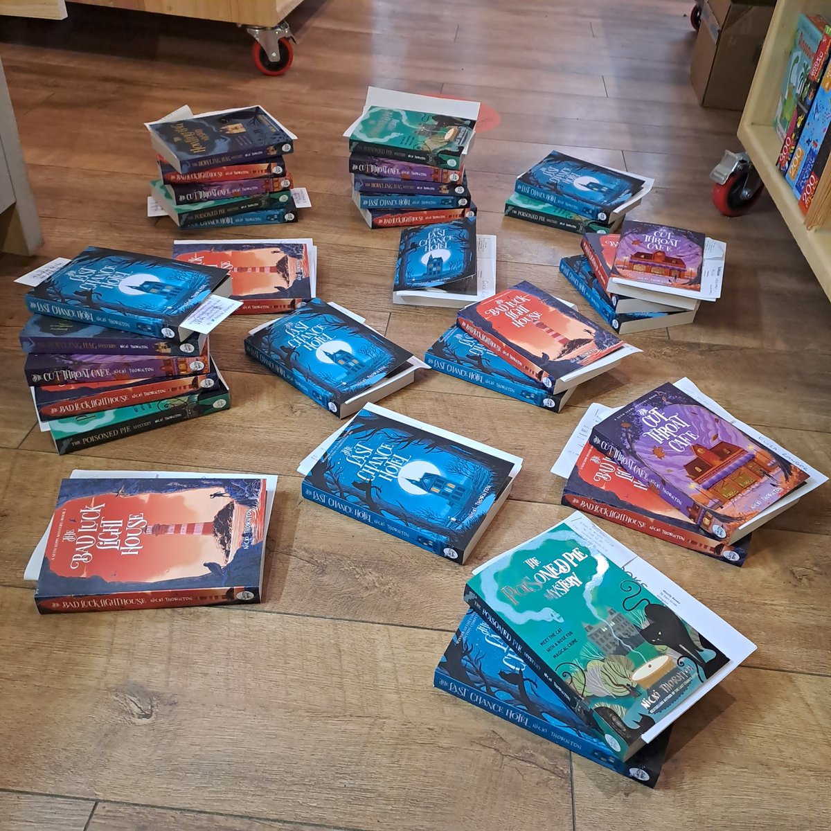 EmbleyHampshire's tweet image. Who is ready for an #Easter mystery? 🐣📚 @MostlyReading have been busy packing orders following @nicki_thornton's visit to Embley during #WorldBookWeek! 👍 Nicki has very kindly signed and dedicated each one; our pupils certainly have their #Easter reading sorted! #theembleyway