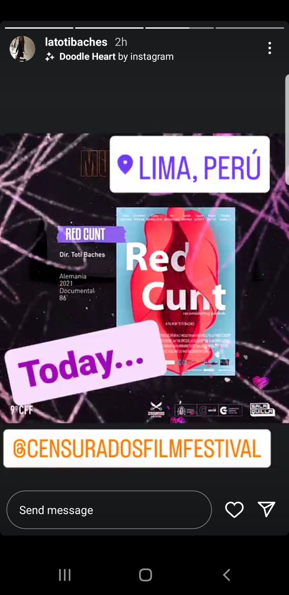 Com m'agrada que la meva música s'escolti per tot el món.

Enhorabona <a href="/BachesToti/">Toti Baches 🎗️</a>.

#RedCunt
#Lima
#Peru

Avui també al Sense Ficció, a TV3, a les 23:15 h.