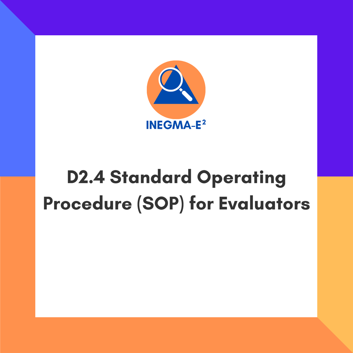 The next project deliverable is now available for download on our #UCPKN page:

👉D2.4 Standard Operating Procedure (SOP) for Evaluators 👈

Download the report here: …rotection-knowledge-network.europa.eu/projects/inegm… 🔗

#EUproject #ECHO #civilprotection #exerciseevaluation