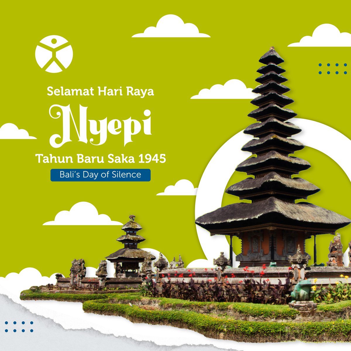Selamat menyambut Hari Raya Nyepi untuk seluruh teman-teman di Bali. Semoga senantiasa diberkati kedamaian, kesehatan, dan kesejahteraan. Rahajeng nyanggra rahina Nyepi Saka 1945 😊🙏🏽