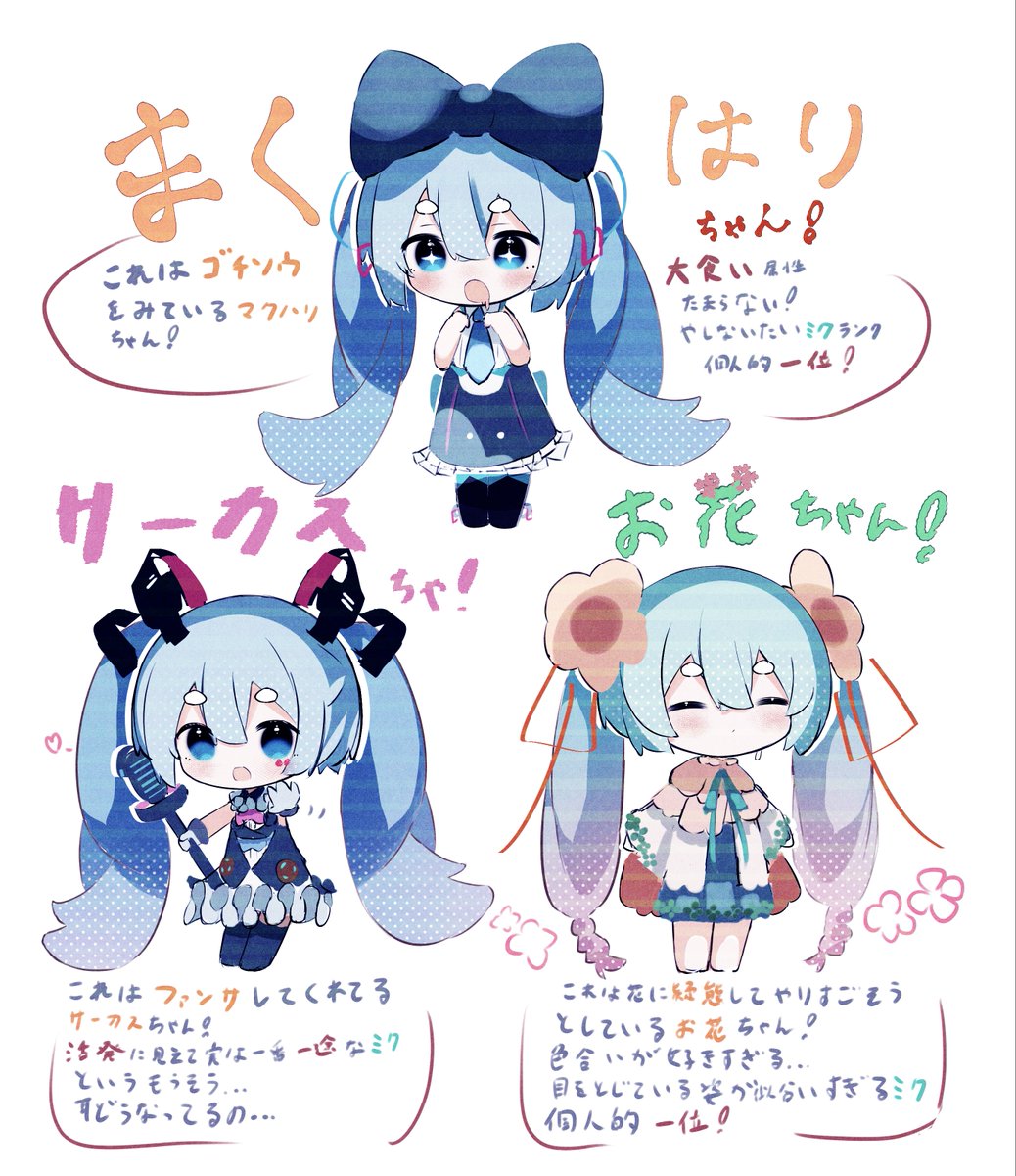 マジミラみく三銃士を連れて来たよ!
#初音ミク 