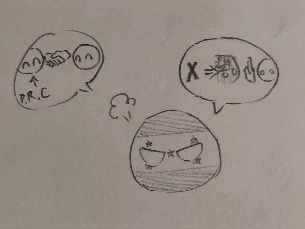 Chanlan1889's tweet photo. A little interlude of Honduras.(1/2)
#Countryballs 
#polandball 
#taiwanball
#usaball
#hondurasball https://t.co/EmAT56jHYc