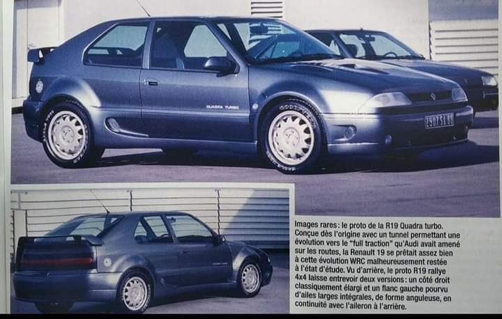 ルノーの4WDターボモデルとのことだけど試作車？
コラードに似……… 