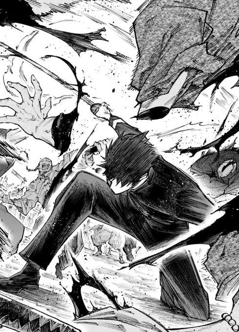 #フォーロン・ホープ ちょい話。
かつて畏怖した相手に背中を押され、刀持つ拓磨くん。立場や時代の考え方が押し潰せない『個』は何処にあるのか?僕も、彼ら自身と対話しながら描いていければと思う次第👮 