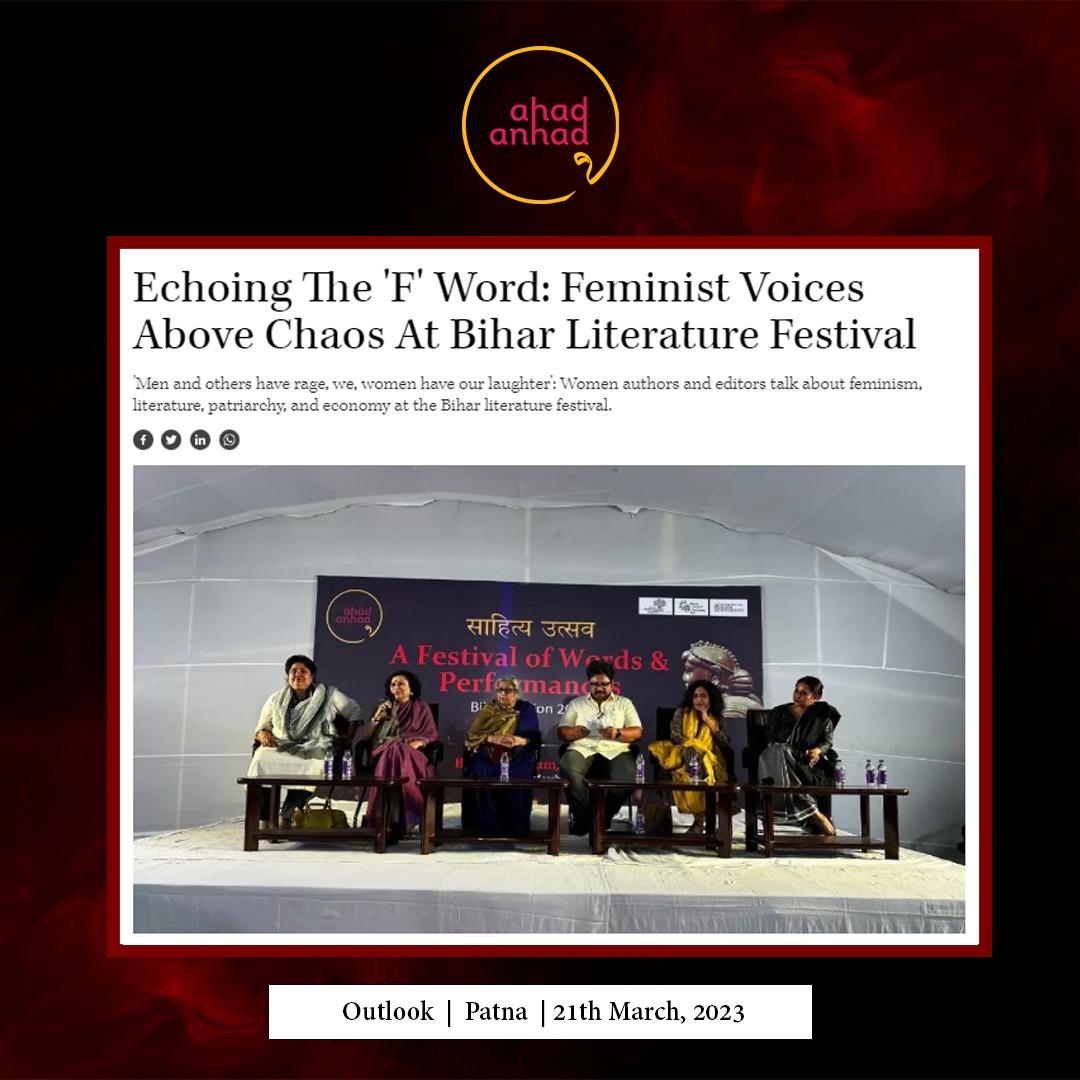 Echoing The 'F' Word: Feminist Voices Above Chaos At Bihar Literature Festival : <a href="/Outlookindia/">Outlook India</a>  
outlookindia.com/culture-societ…

@biharmuseum <a href="/TweetIHD/">IHD</a> <a href="/navras_Bihar/">Navras</a> 
#Ahadanhad #InNews
