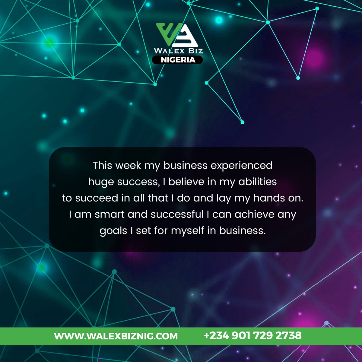 WalexBizNig's tweet image. Establish your expectations for the week with these affirmations. 

Say what you desire, and watch your week blossom and flourish.

#walexbiz #erp #businessgrowth #newweek  #affirmations #positiveenergy #growth #productivity #mindset #mindsetmonday #work