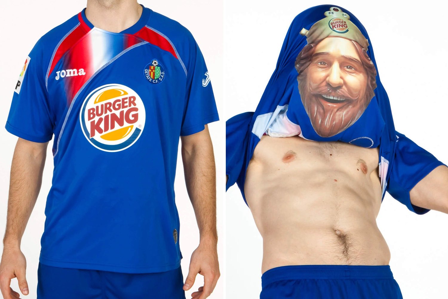 Dan - Retro Shirts FC on X: "Getafe 2009/10 - Burger King were taken on as  a new sponsor in 2009 and pulled out this sponsor. Can't imagine it was  used that
