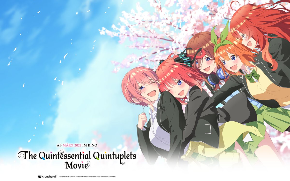 Crunchyroll.de on Twitter "The Quintessential Quintuplets Movie kommt
