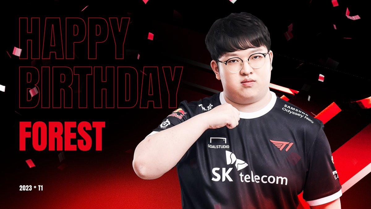 Happy 'Forest' Day!🎂

3월 22일은 T1's League of Legends Challengers 'Forest' 이현서 선수의 생일입니다!🎉
#T1WIN #T1Fighting #T1Birthday #LCKCL #Forest #HappyBirthday #생일