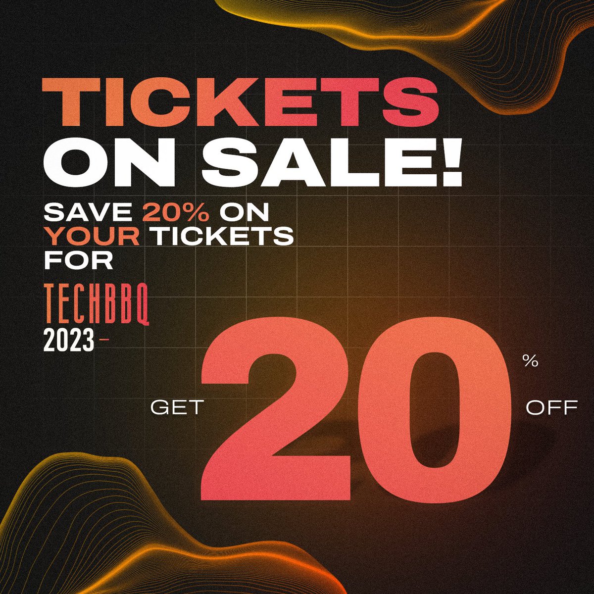 TechBBQ's tweet photo. SAVE 20% on #TechBBQ2023 tickets! 
You know you are joining us in September so hurry up and enjoy our current sale! 
➞ Grab your tickets NOW &amp; SAVE 20%: https://t.co/PF96feyr01
See you at the most hygge tech summit in the Nordics! 

#TechBBQ #nordicmade #techevent https://t.co/xg0ZjEE3DL