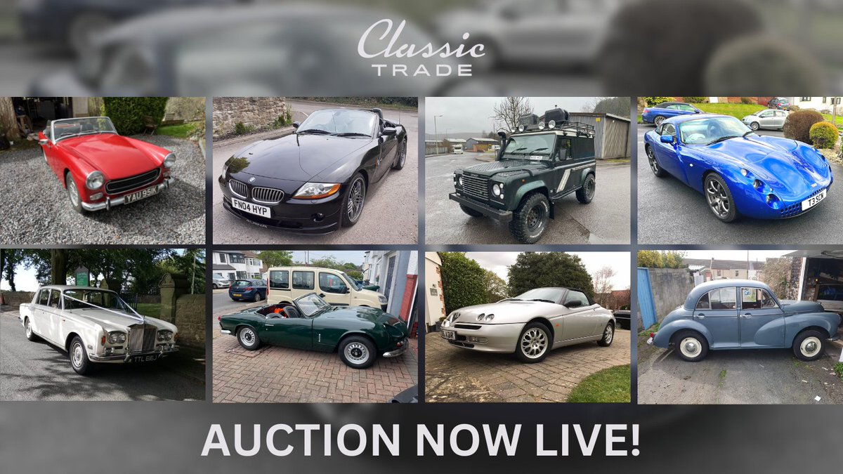 classictradeuk's tweet photo. Auction Now LIVE!

Log in today at https://t.co/8VP131dHu0 to bid and get your hands on fresh stock!

Not a member yet sign up today at https://t.co/eKVyYmMaHh for your FREE Account!

#carauction #cartrade #onlineauction #carsforsale https://t.co/98Y1nqr79X