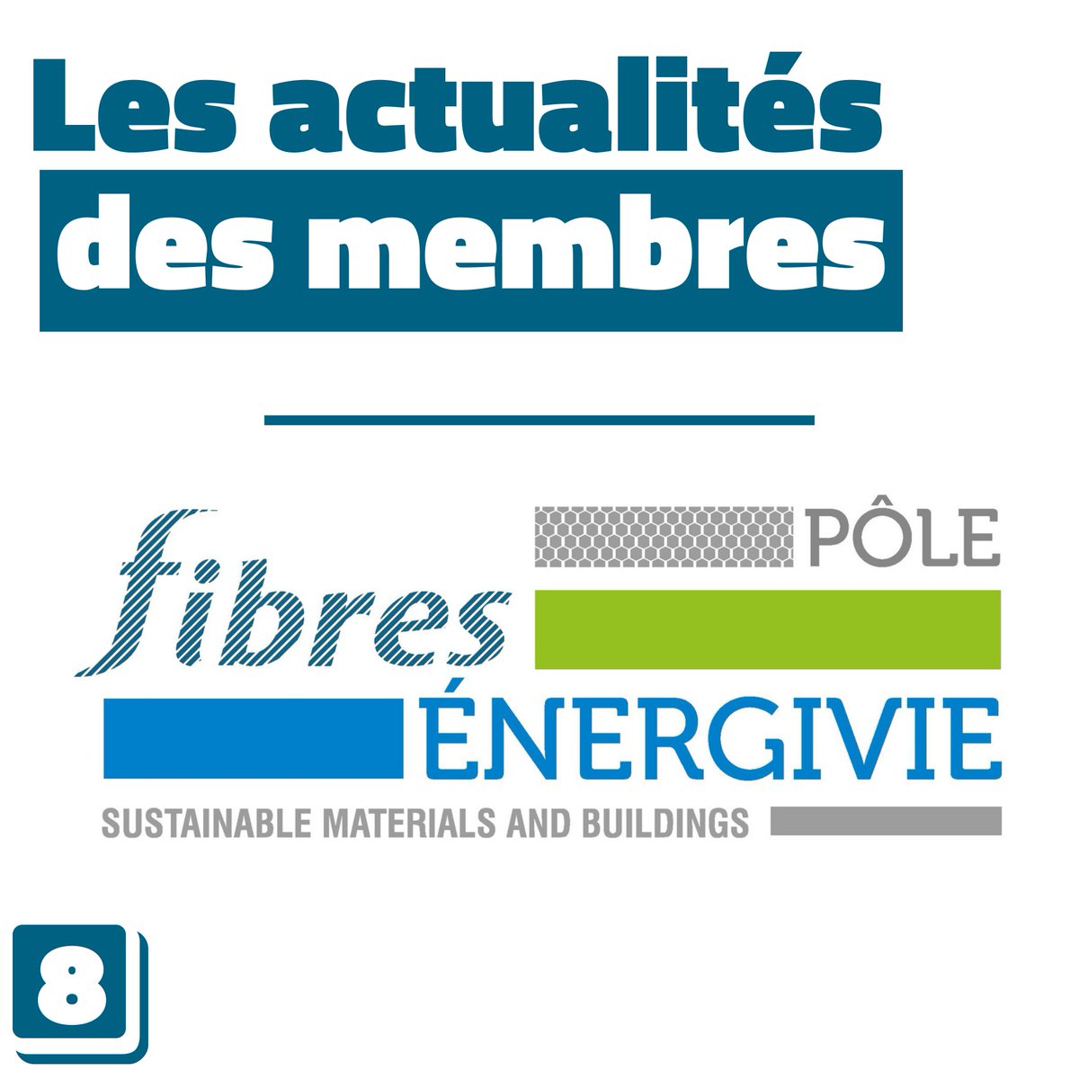 🚨 [𝐀𝐜𝐭𝐮𝐚𝐥𝐢𝐭é𝐬 𝐝𝐮 𝐫é𝐬𝐞𝐚𝐮] 🚨

Une nouvelle semaine et de nouvelles #actualités chez nos membres.

Le Pôle @FibresEnergivie compte un large réseau de membres activement impliqués dans la #décarbonation du #secteur.